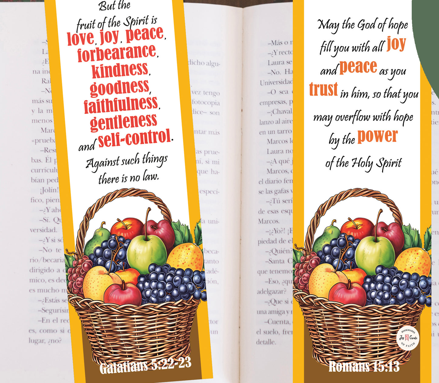 Fruit of the Spirit Bookmarks