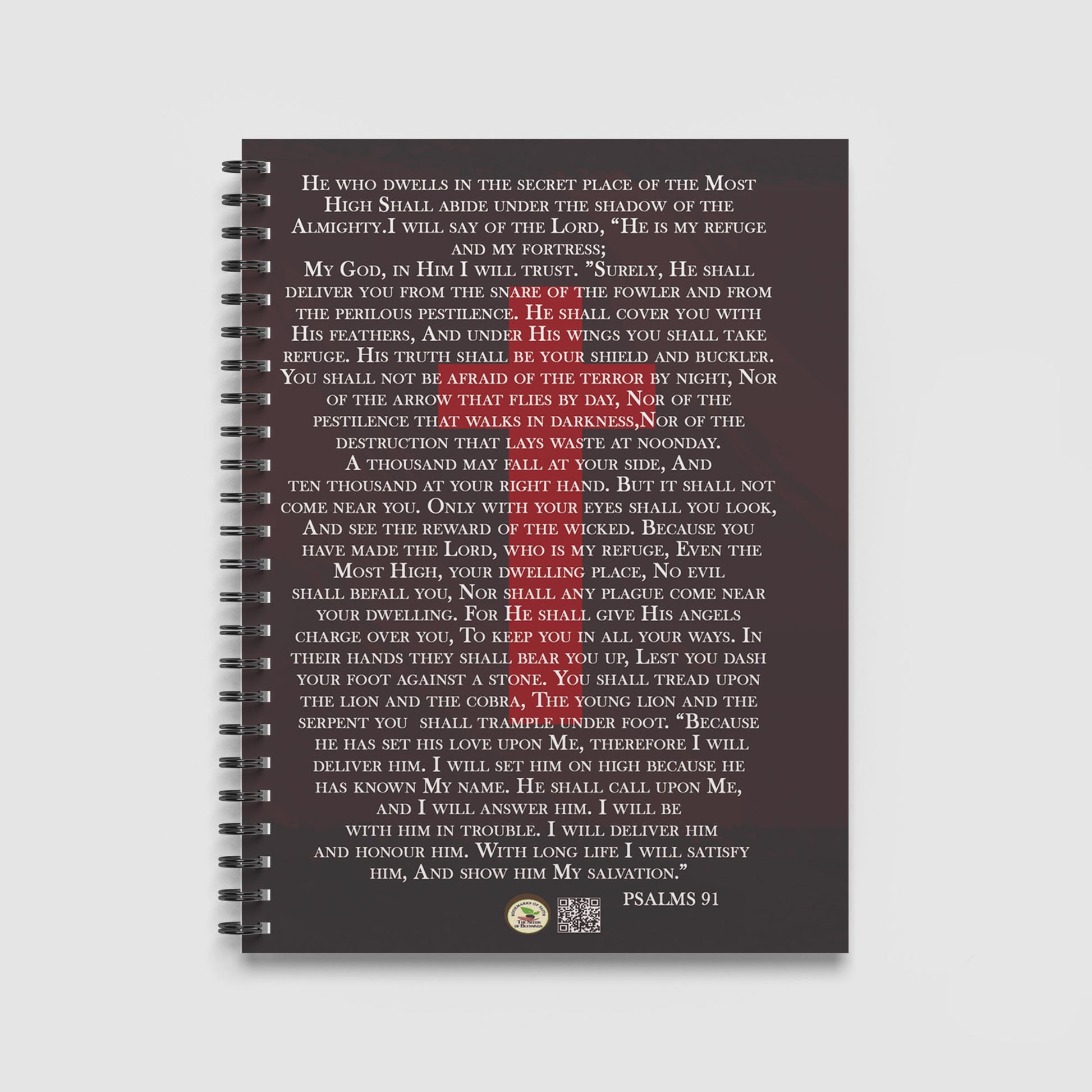 Spiral Notebook A4 - Knight's full suit of metallic armour with intricate designs and crimson cape detail