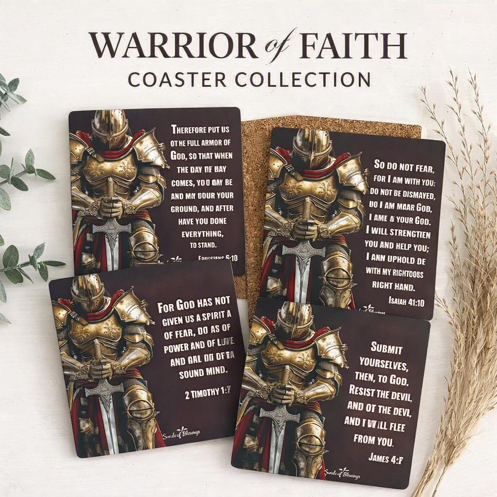 Armour of God Ceramic Coasters Set
